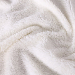 Snoopy Fleece Hooded Blanket Cartoon Dog Pattern Blanket for Adult Kids