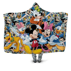 Mickey Mouse Plush Hooded Blanket