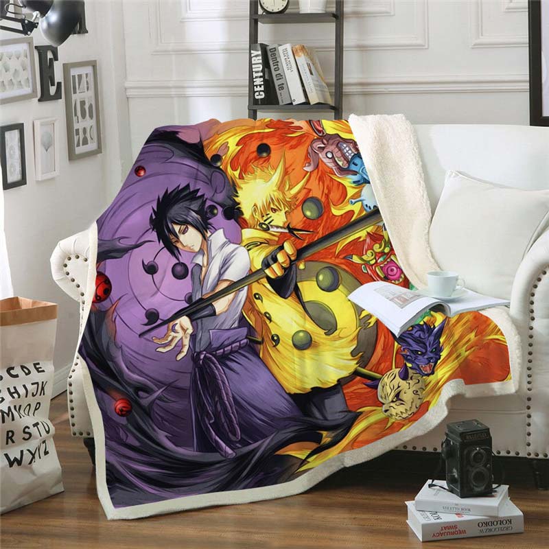 Naruto Sasuke Throw Blanket