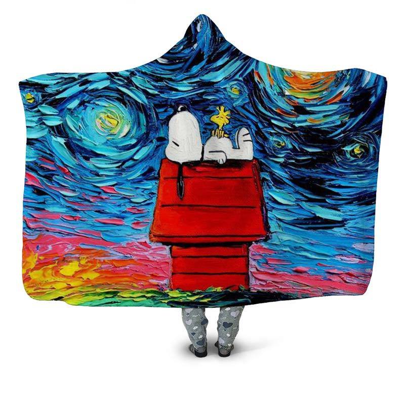 Snoopy Hooded Blanket