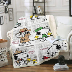 Snoopy Fleece Throw Blanket