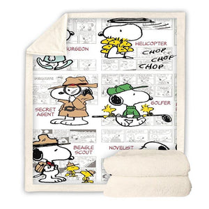 Snoopy Fleece Throw Blanket
