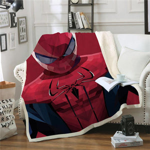 SpiderMan Throw Blanket Spiderman Fleece Blanket for Adult kids