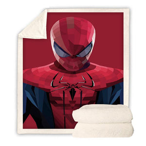SpiderMan Throw Blanket Spiderman Fleece Blanket for Adult kids