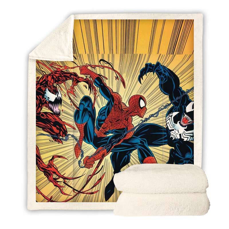 Spider Man Throw Blanket Spiderman Fleece Blanket for Adult Kids