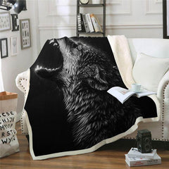 Wolf Throw Blanket