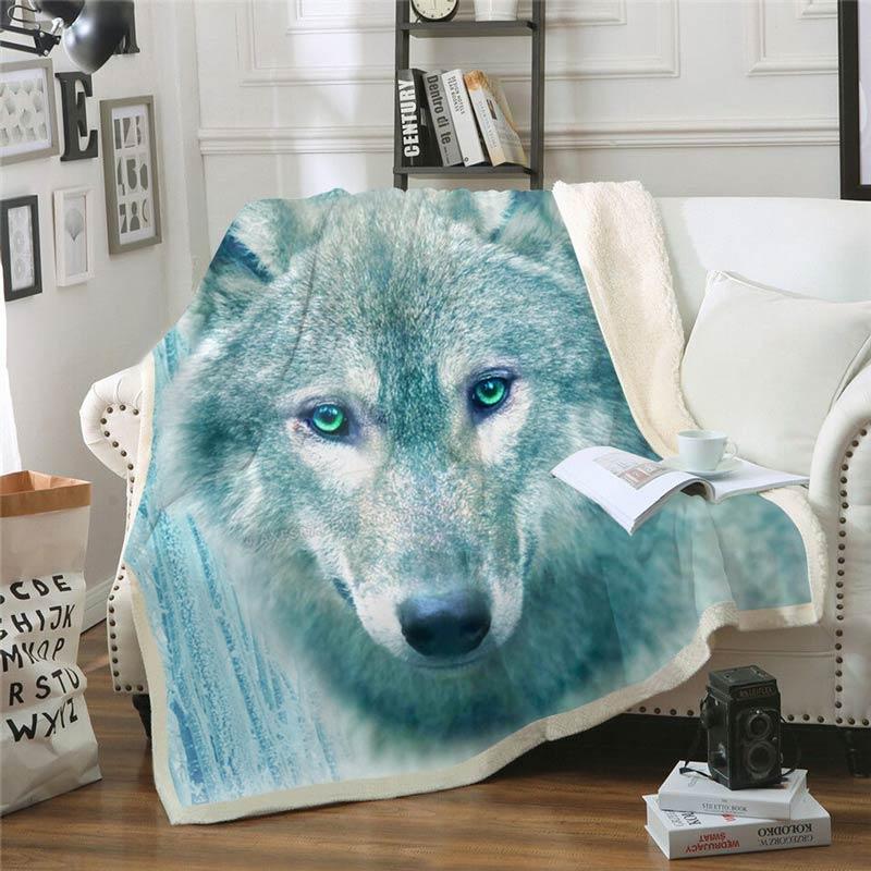 Wolf Throw Blanket