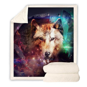 Wolf Throw Blanket