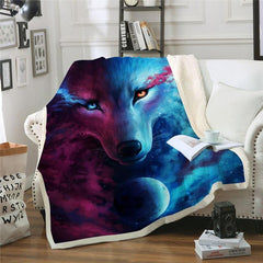 Wolf Throw Blanket