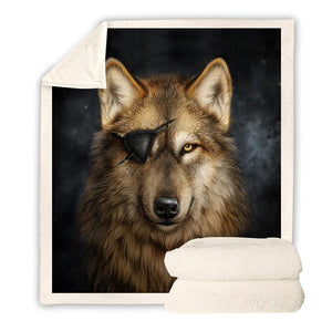 Wolf Throw Blanket