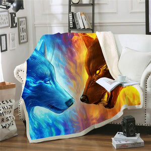 Wolf Throw Blanket