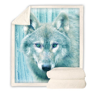 Wolf Throw Blanket