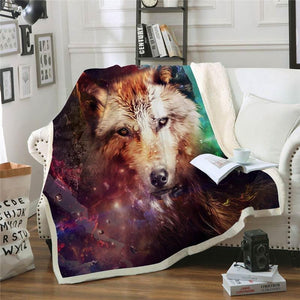 Wolf Throw Blanket