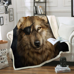 Wolf Throw Blanket