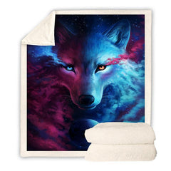 Wolf Throw Blanket