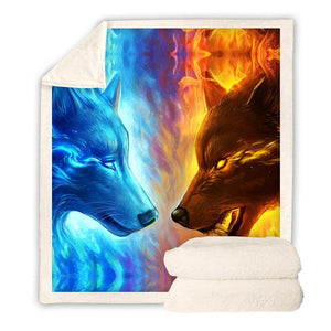 Wolf Throw Blanket