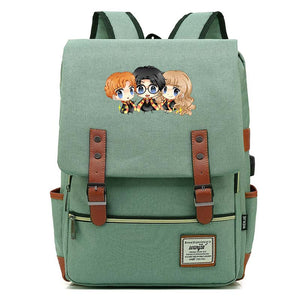 Harry Potter Backpack Harry Potter&Hermione&Ron School Bag