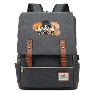 Harry Potter Backpack Harry Potter&Hermione&Ron School Bag