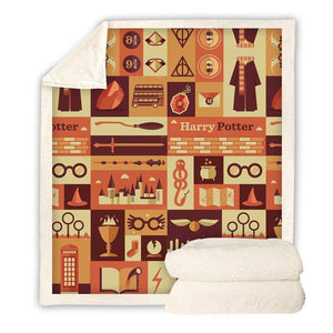 harry potter throw blanket