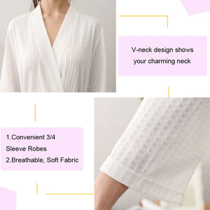 Lightweight Mid-Length Robe with Pocket for Women and Men