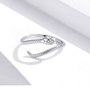 Slytherin Ring Sliver 925 Ring Adjustable for Women